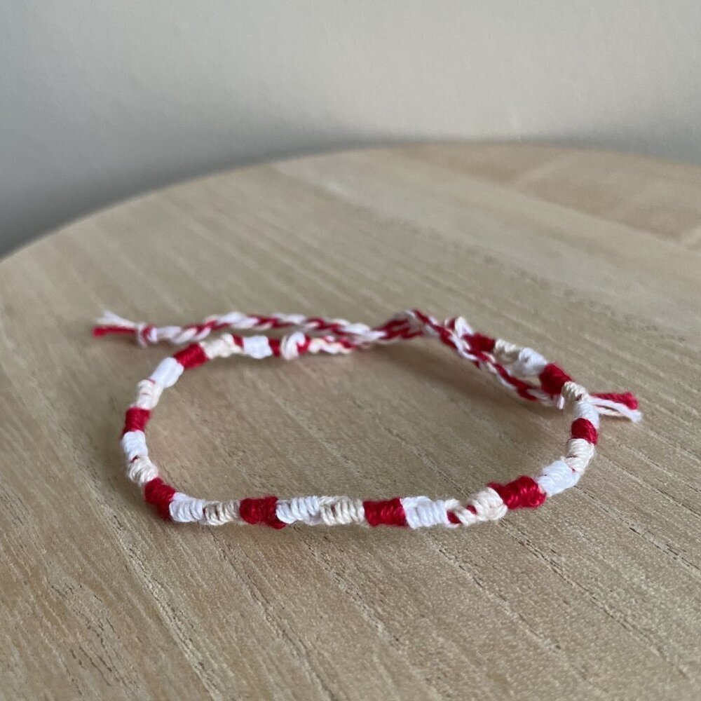 Carolina Bracelet, anklet, trendy, comfortable, tie, embroidery thread, woven, g